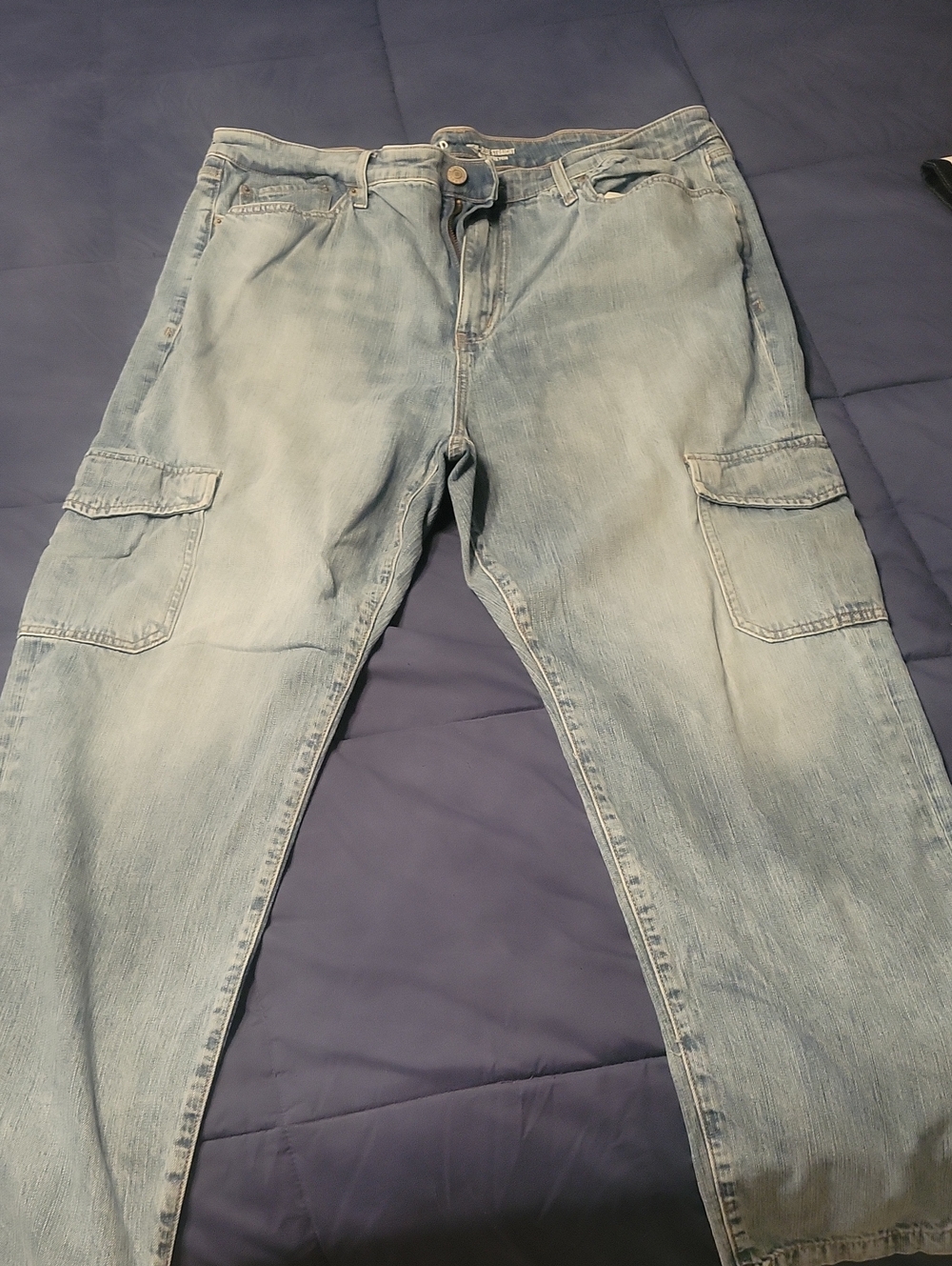 torrid Light Blue Womens Cargo Jeans